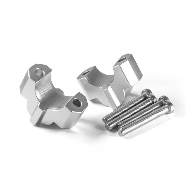 Motorrad Lenkererhöhung Für S1000R Für M1000R 2021- Motorrad Lenker Riser Drag Griff Bar Clamp Verlängern Adapter Lenkererhöhung(Silber) von AWGNTQQ