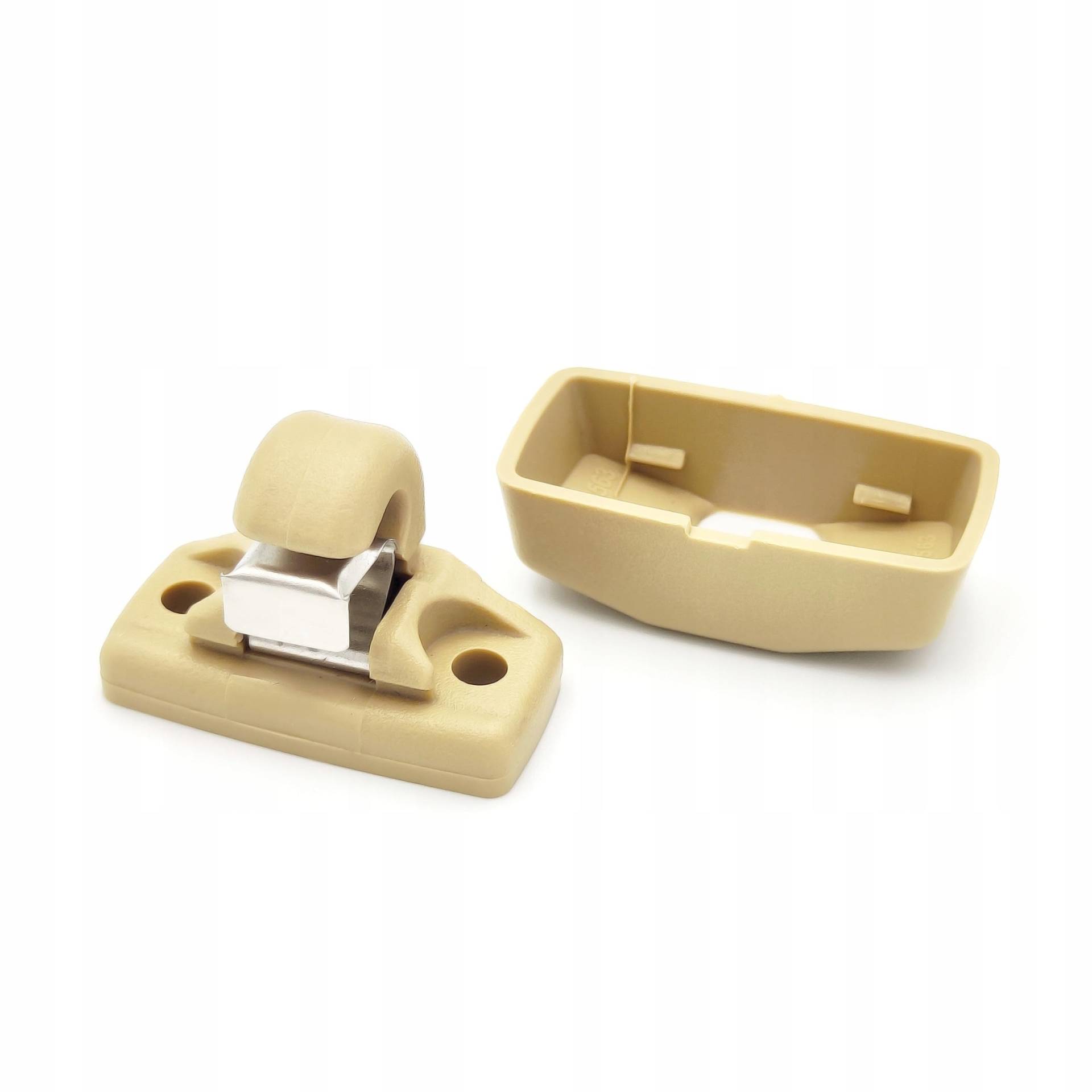 AWPARTS - KFZ Sonnenblende halterung - Auto Sonnenblende Clip Haken - Haken für Sonnenblenden Kompatibel mit 1Z0857561A 28U - Kompatibel mit KFZ Audi VW Seat - Beige 1 Stück von AWPARTS