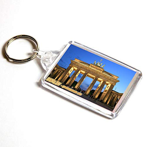 AWS Schlüsselanhänger Berlin Brandeburger Souvenir Deutschland Key Ring aus PVC Berlin Germany brandeburger Tor von AWS