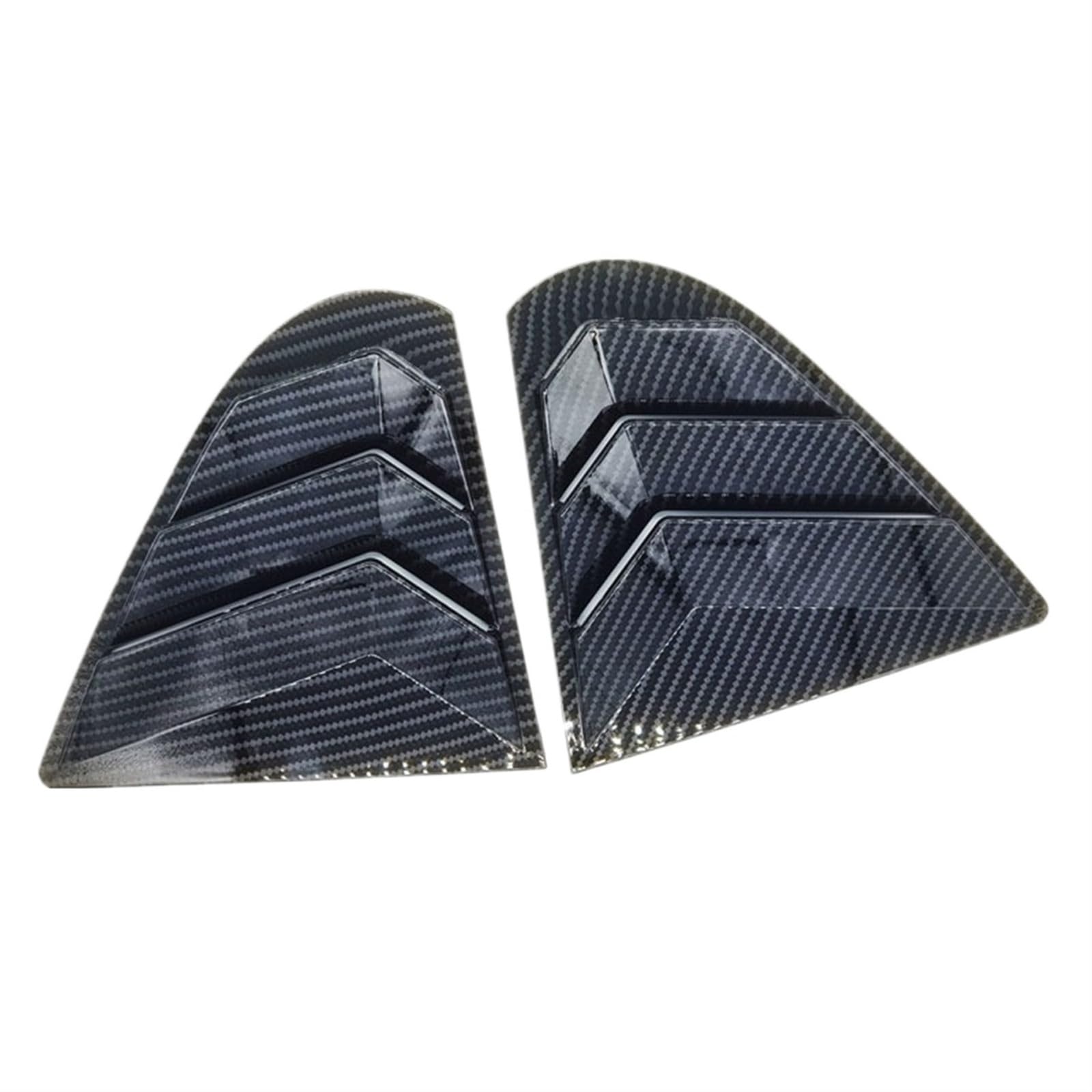 AWUJI [Replacement] for Mitsubishi for Lancer for EX X for EVO 2008-2018 Autoseiten-Heckscheibenschutzabdeckung Heckscheibenjalousien Autoaußenzubehör (Carbon Fiber) von AWUJI