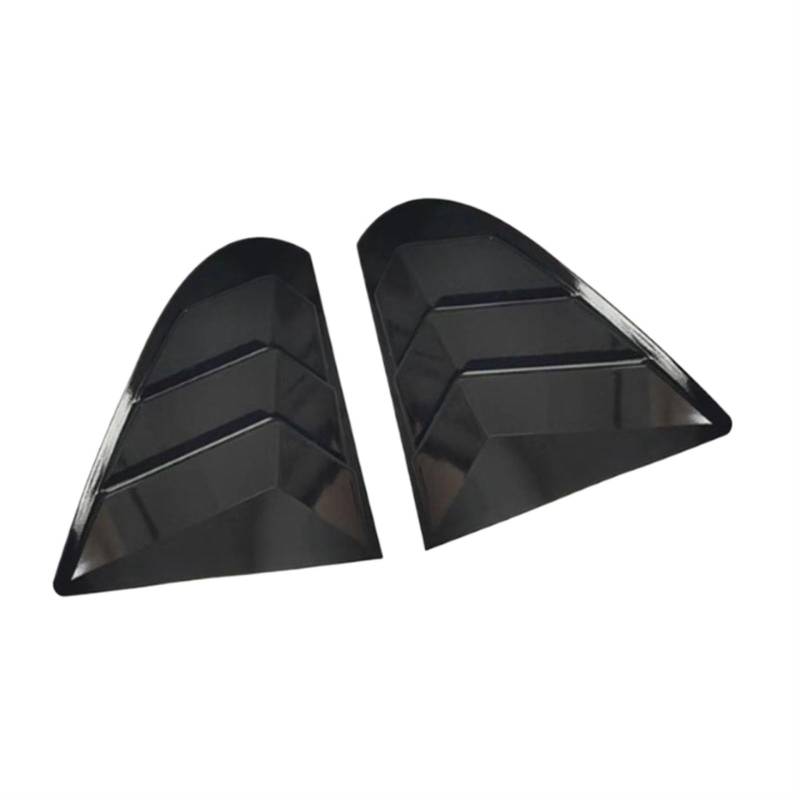 AWUJI [Replacement] for Mitsubishi for Lancer for EX X for EVO 2008-2018 Autoseiten-Heckscheibenschutzabdeckung Heckscheibenjalousien Autoaußenzubehör (Gloss Black) von AWUJI