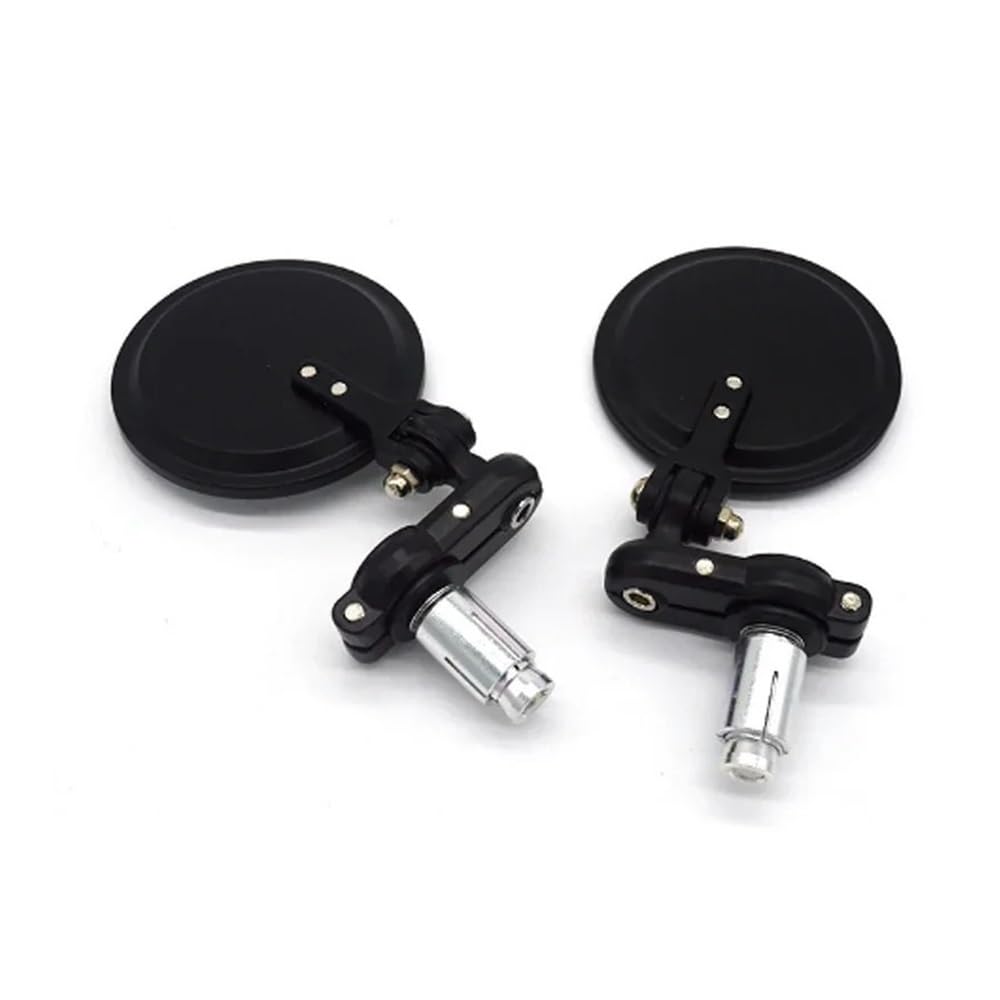 2Pcs Universal Motorrad Spiegel Aluminium 22mm Lenker Ende Rearview Außenspiegel Motorrad Zubehör Rückspiegel Spiegel von AXCAR