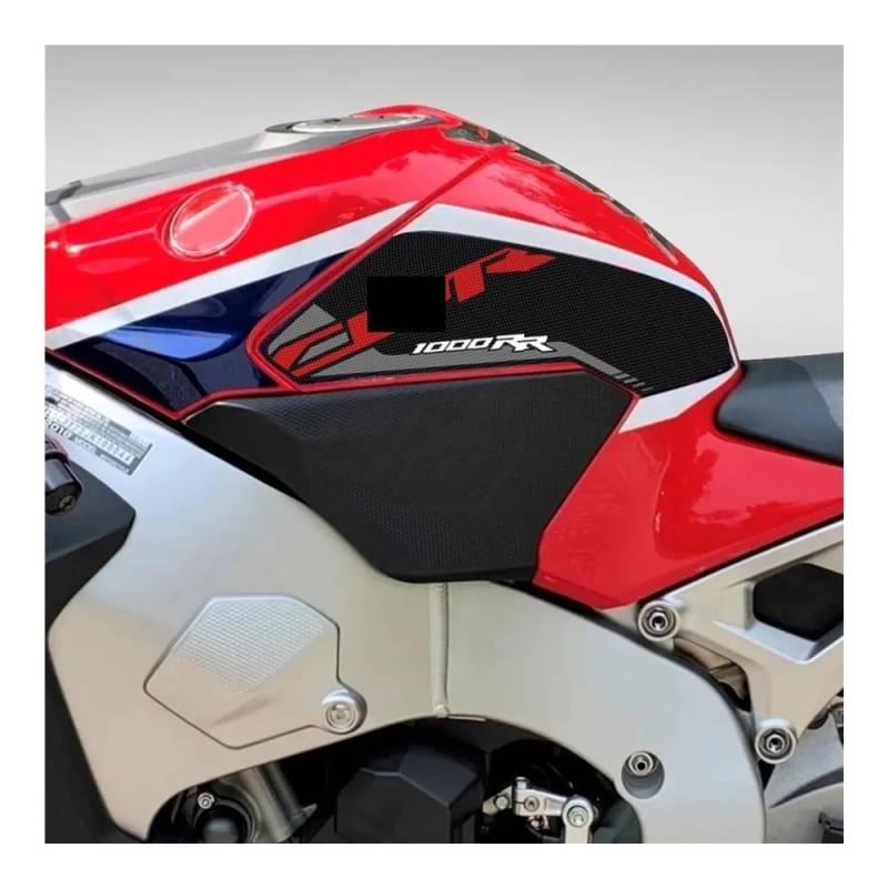 AXCAR Für CBR 1000RR 2017-2019 Motorrad Zubehör Seite Tank Pad Schutz Grip Traktion(COLOR1) von AXCAR