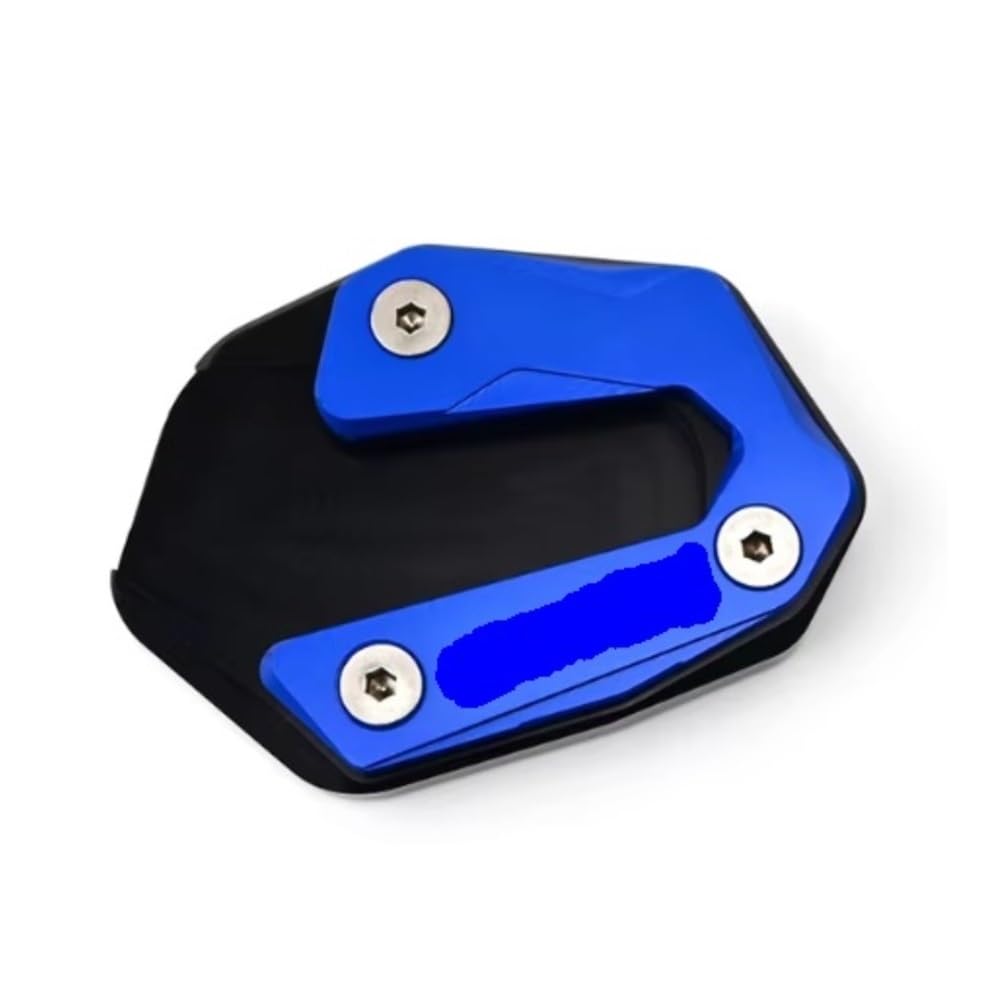 AXCAR Für Y&amaha Für Tracer 7 Für GT 2023 2022 2021 Motorradzubehör Kickstand Fußseitenständer Vergrößerungspad Ständer Stützpolster(Blue) von AXCAR