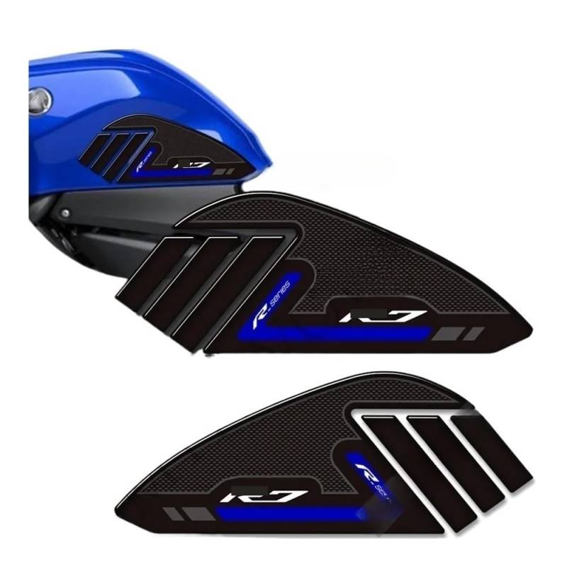 AXCAR Für Y&amaha Für YZF-R7 Für YZFR7 Für HP 2022 Motorrad Tank Griffe Pad Protector Aufkleber(Color-12) von AXCAR