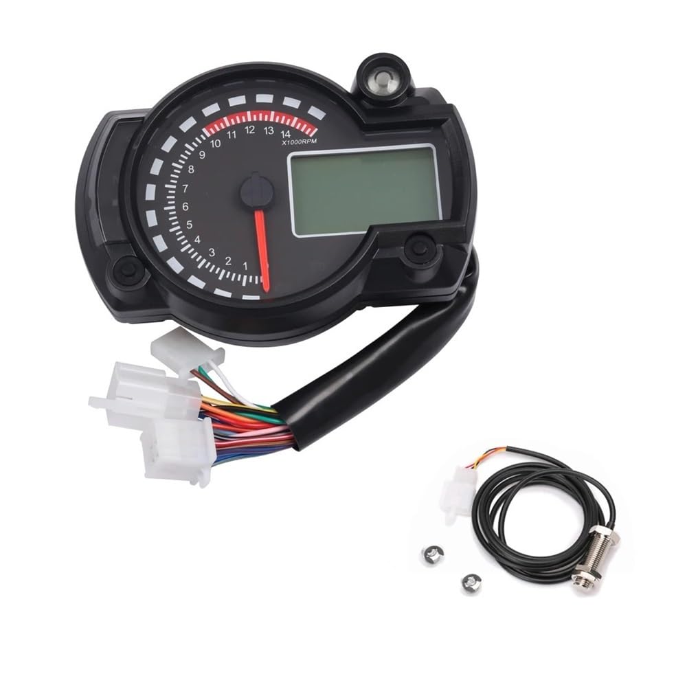 AXCAR Kilometerzähler 12V Motorrad Gauge Digital Anzeige LCD-Computer-geschwindigkeitsmesser-grüne Velocimetro Meter Für Grom Für MSX 125 Für MSX125(Color-4) von AXCAR