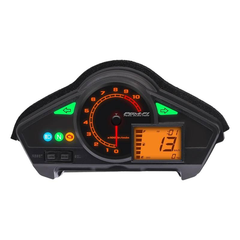 AXCAR Kilometerzähler Digitaler Motorrad-Tachometer, Kilometerzähler, Drehzahlmesser, Komplettes Panel Für CB300 2009 2010 2011 2012 2013 2014 2015 von AXCAR