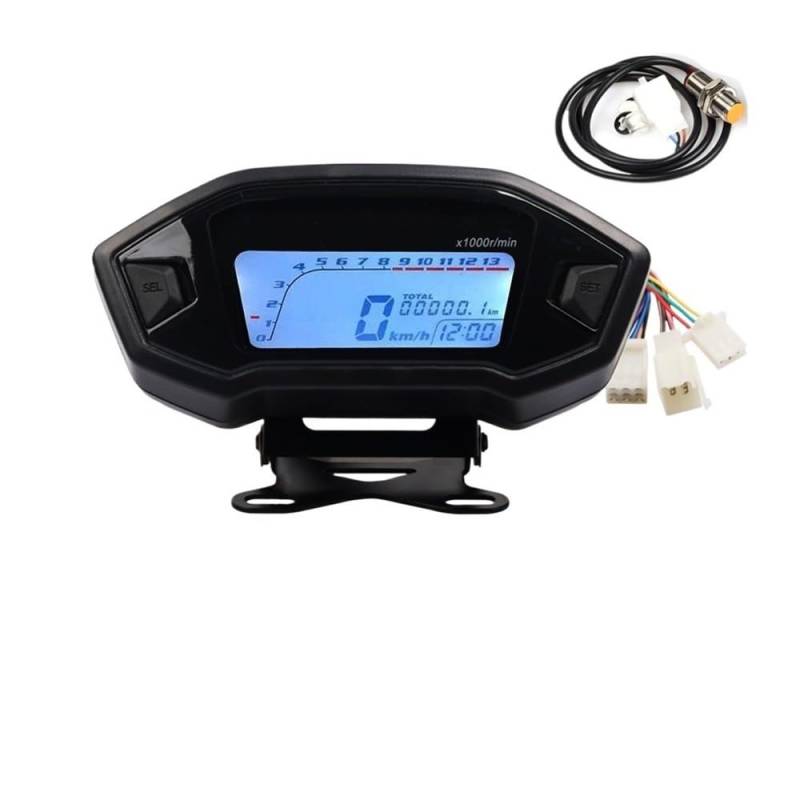 AXCAR Kilometerzähler Für MSX Für MSX125 Für Grom125 Motorrad Tacho Digital Dash Dashboard Anzeige Drehzahlmesser Kilometerzähler Meter Teil(Color1) von AXCAR