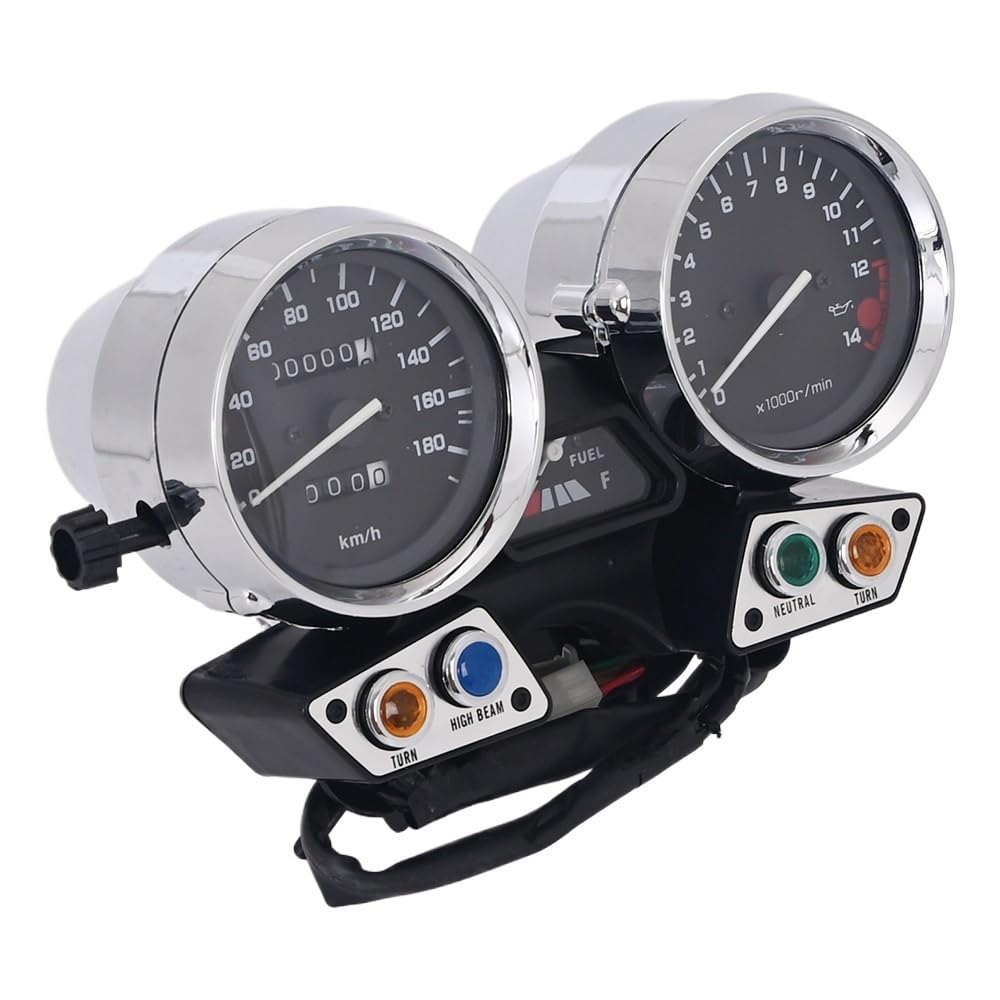 AXCAR Kilometerzähler Instrument Montage Messgeräte Meter Cluster LCD-Computer-geschwindigkeitsmesser-grüne Tachometer Für XJR400 Für XJR 400 1995 1996 1997(Color1) von AXCAR