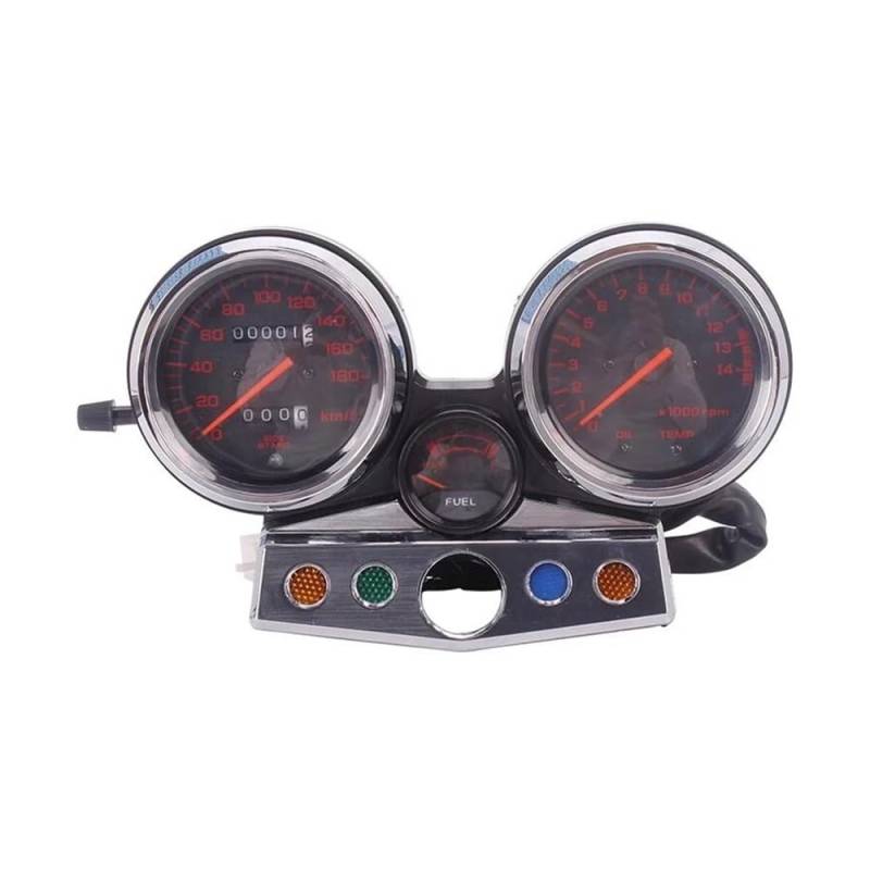 AXCAR Kilometerzähler Instrumentenbaugruppe Messgeräte Cluster Tachometer Kilometerzähler Drehzahlmesser Für CB400 Für CB400SF Für MC31 1995-1998(Red) von AXCAR