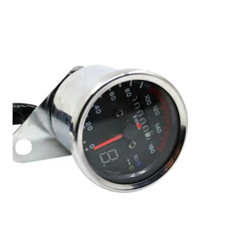 AXCAR Kilometerzähler Motorrad 0-180 Km/H Tachometer Kilometerzähler Gauge Instrument Mit Anzeige Für(Color-C) von AXCAR