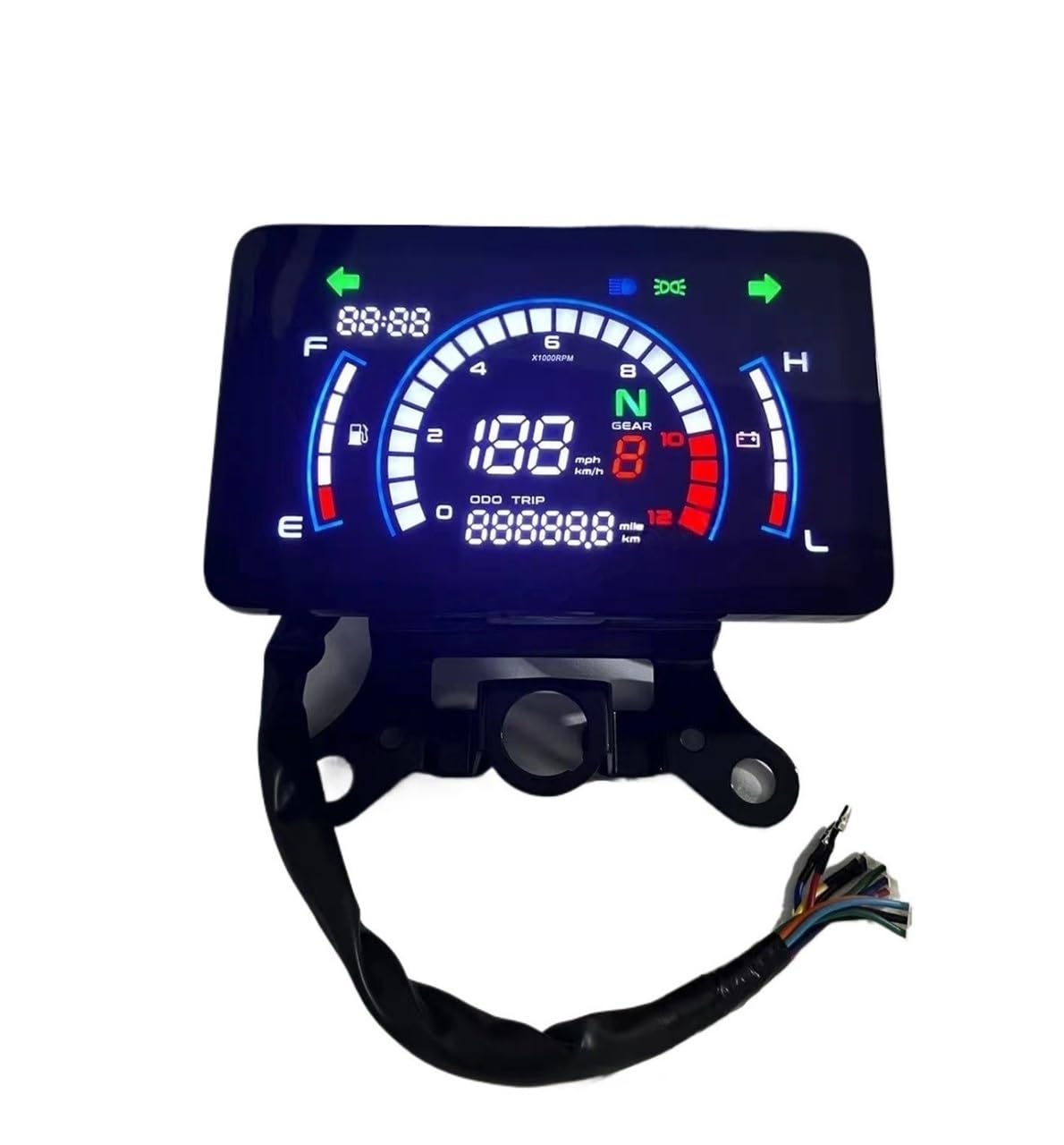 AXCAR Kilometerzähler Motorrad Digital Tacho Montage Dashboard Für CG150 250 Für CM125 Für ITALIKA Für RC250 von AXCAR