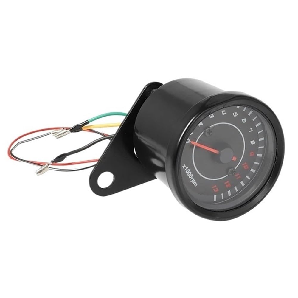 AXCAR Kilometerzähler Motorrad-Drehzahlmesser, Kilometerzähler, Tachometer, Digitales Messgerät, Tachoanzeige(Black) von AXCAR