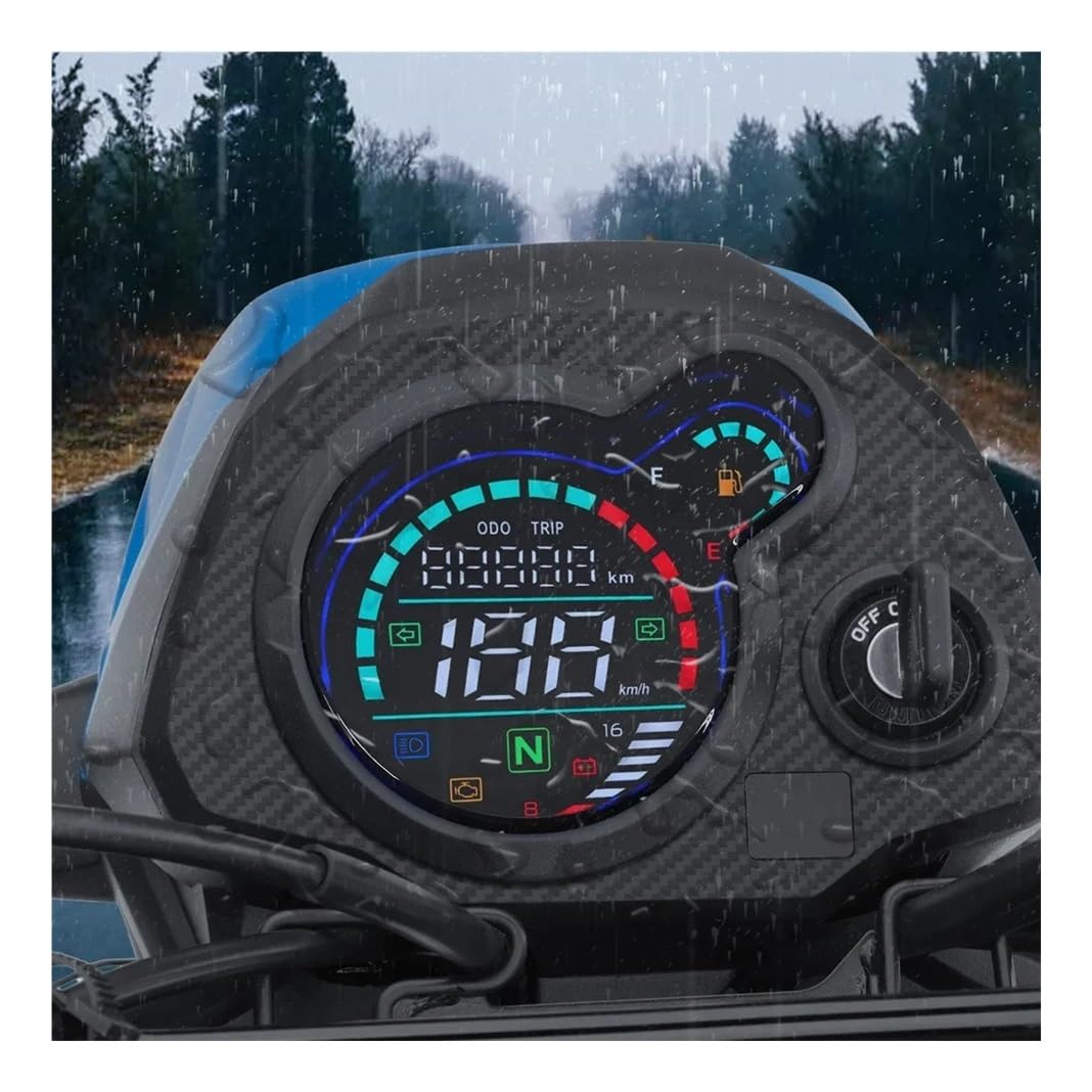 AXCAR Kilometerzähler Motorrad Instrument Montage Tachometer Tachometer Kilometerzähler Digital Dashboard Für Navi 110 Für Navi110 von AXCAR