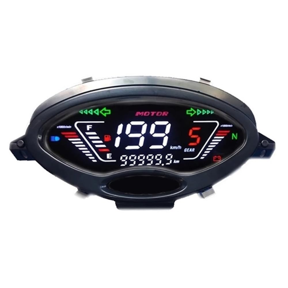 AXCAR Kilometerzähler Motorrad Tachometer DIGITAL Meter Voll LCD Meter Für Charisma Für 125 X Für D Für Wave125S Für Innovation 125 Für NOVA 125 von AXCAR