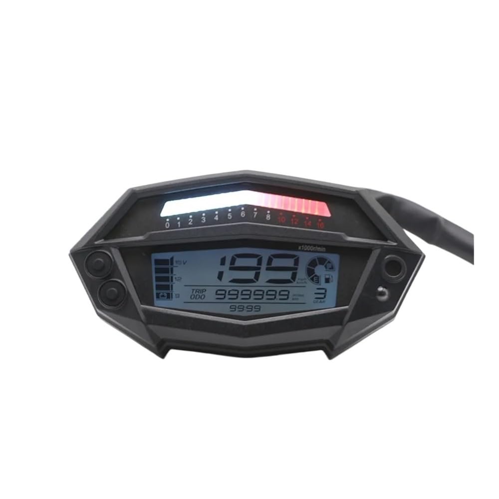 AXCAR Kilometerzähler Motorrad Zubehör Tachometer Meter Digitale LCD-Computer-geschwindigkeitsmesser-grüne Techometer Getriebe Anzeige Für Z1000 Für Z 1000 von AXCAR