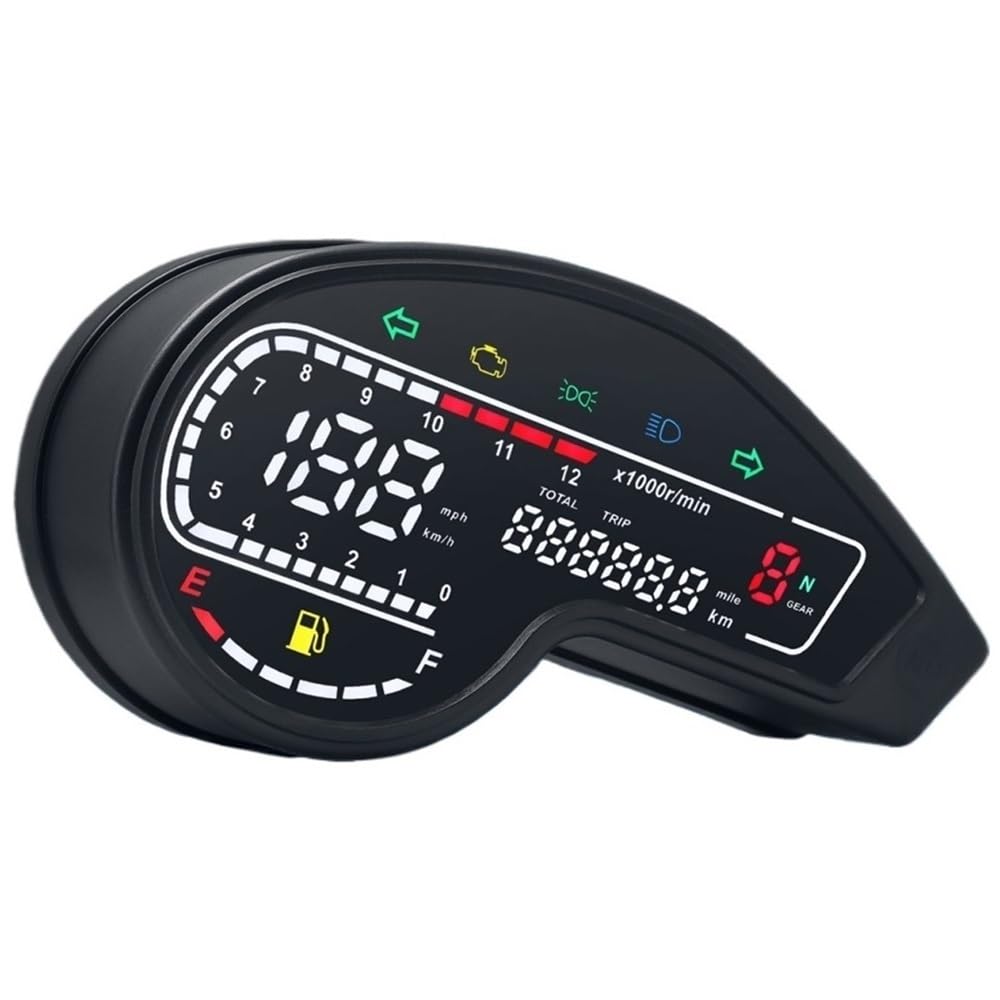 AXCAR Kilometerzähler Universal Motorrad Tacho Digital Kilometerzähler Drehzahlmesser Dashboard Instrument Panel Für NXR150 Für NXR125 Für Bros von AXCAR