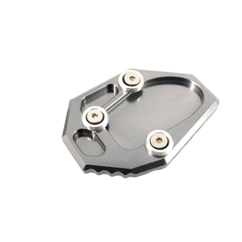 AXCAR Motorrad Kickstand Fuß Seitenständer Verlängerung Pad Stützplatte Vergrößern Für YZF Für MT-07 Für MT07 Für FZ07 Für XJ6 Für XJ6N Für FZ6 Ständer Stützpolster(Color-Ti) von AXCAR