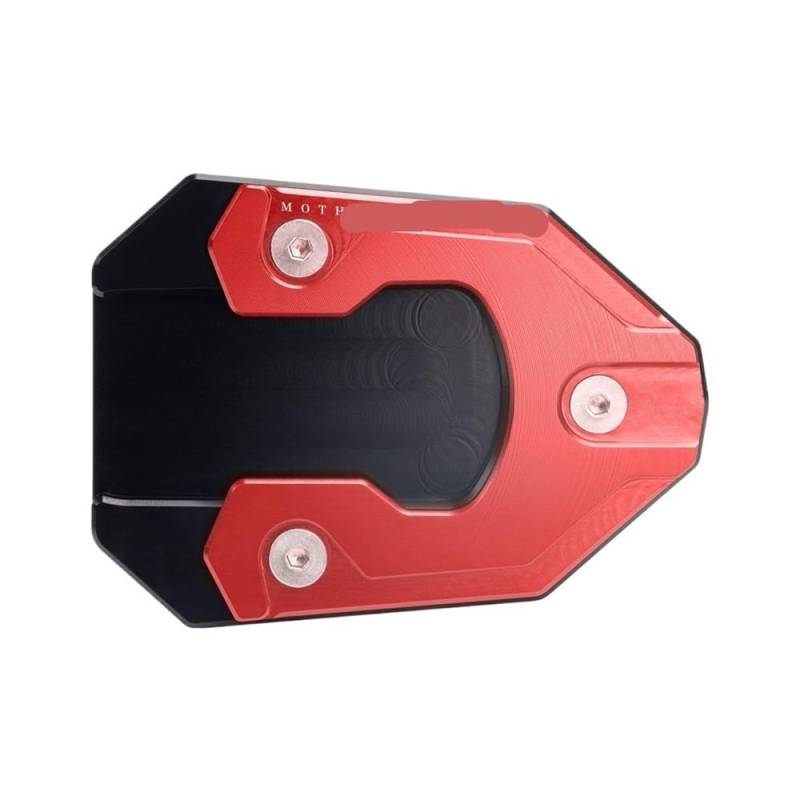 AXCAR Motorrad Ständer Seite Stehen Enlarger Pad Motorrad Zubehör Für K&awasaki Für vu&lcan Für S 650 Für VN650 Für vu&lcan Ständer Stützpolster(Red) von AXCAR