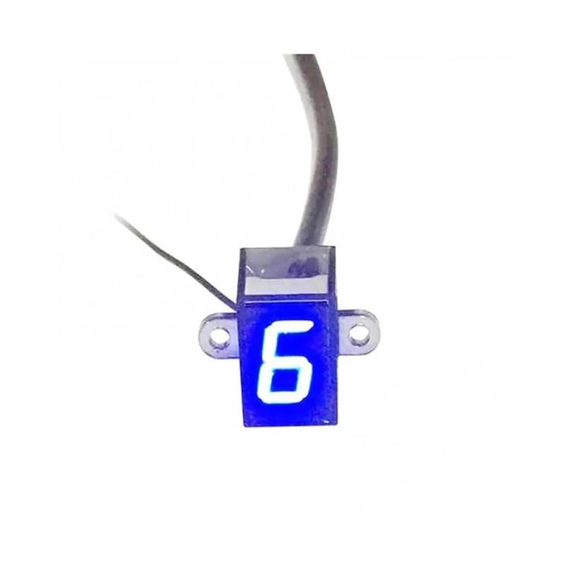 AXCAR Speed Gear Indicator Universal Motorrad 12V Display Digital Ganganzeige Schalthebel Sensor von AXCAR