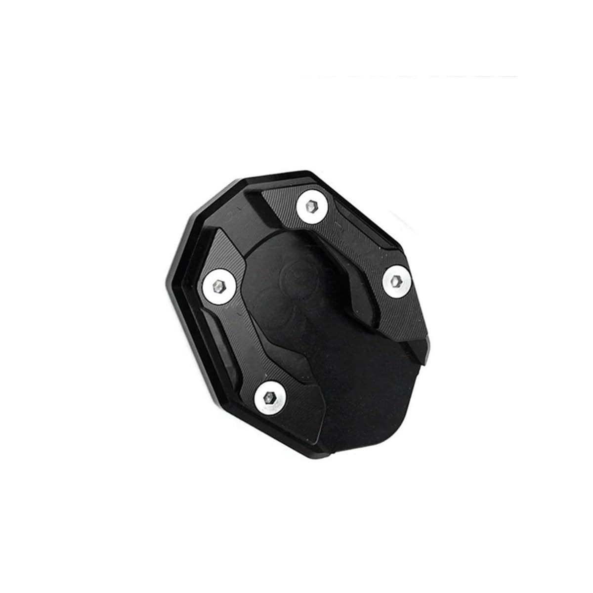 Für ADV150 Für ADV 150 Motorrad Zubehör Seite Stehen Verlängerung Kickstand Enlarger Platte Pad Ständer Stützpolster(Black) von AXCAR