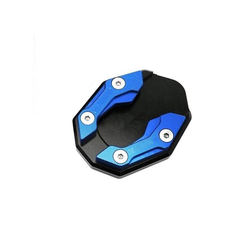 Für ADV150 Für ADV 150 Motorrad Zubehör Seite Stehen Verlängerung Kickstand Enlarger Platte Pad Ständer Stützpolster(Blue) von AXCAR