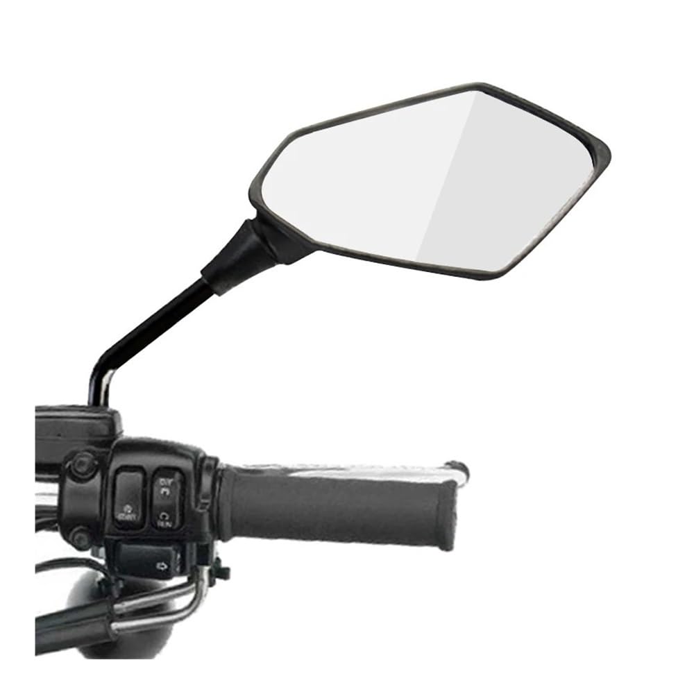 Für Y&amaha Für Dt 125 Für Wr450f Für Vmax 1200 Für Xmax 125 Motocross Spiegel Lenker Ende Rearview Außenspiegel Moto Rückspiegel Spiegel(10mm) von AXCAR