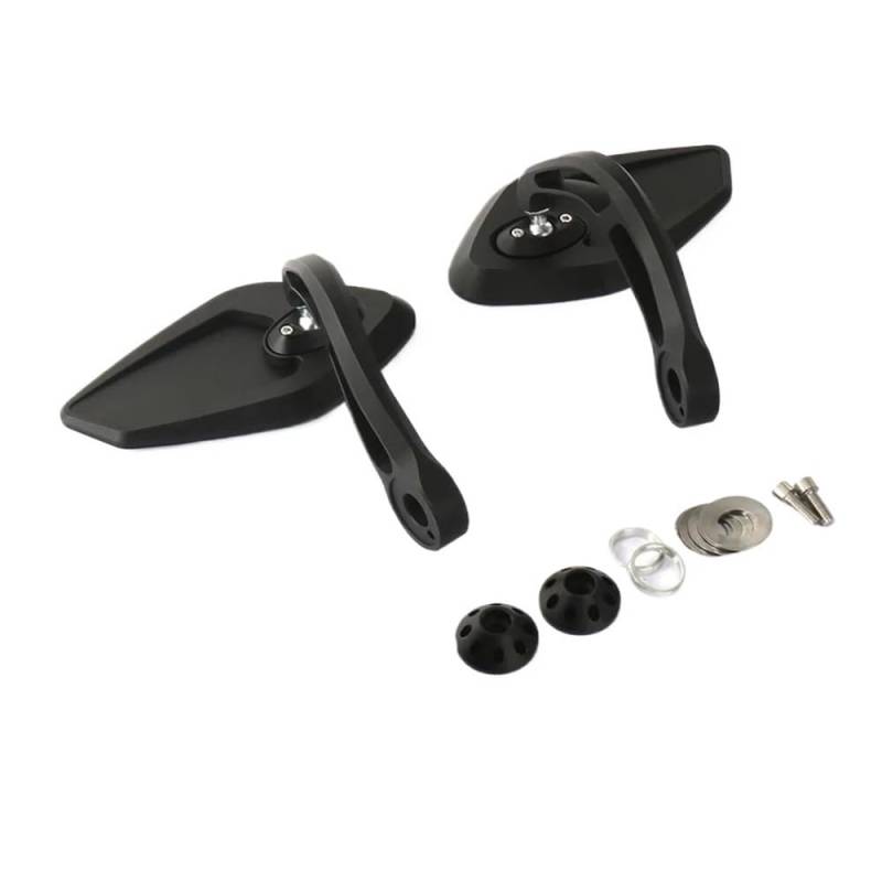 Für Y&amaha Für X-MAX 300 Für XMAX300 Für XMAX 300 Für X-MAX300 Motorrad Lenker End Spiegel Seite Spiegel Rückspiegel Rückspiegel Spiegel(Black) von AXCAR