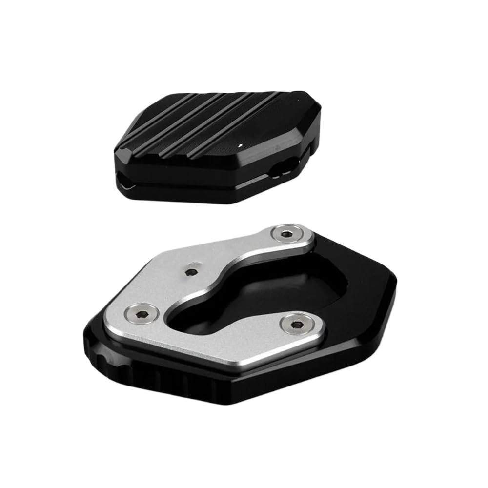 Motorrad Zubehör Ständer Seite Stehen Verlängerung Pad Seite Halterung Für Y&AMAHA Für Xmax Für X-MAX 250 300 Für XMAX300 Ständer Stützpolster(Black) von AXCAR