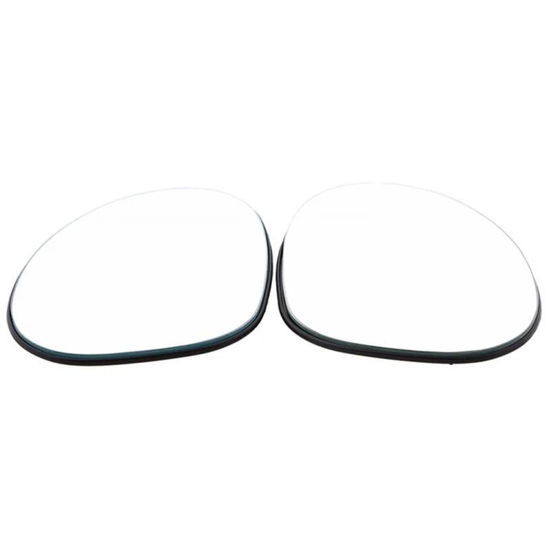 AXCDEVFC Flügelspiegelglas Kompatibel Mit Für 1er E87 3-Türer 2004-2011 Linke/rechte Seitentür Rückspiegelglas Beheizte Weiße Autospiegel Rückspiegellinse(1 Pair) von AXCDEVFC