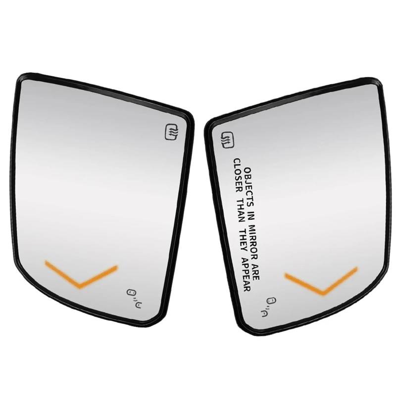 AXCDEVFC Flügelspiegelglas Kompatibel Mit Toyota Für Sequoia 2008–2014 2015 2016 2017 1 Paar Beheizte Ersatz-Rückspiegelglaslinsen Mit Blinkerblende(1 Pair) von AXCDEVFC