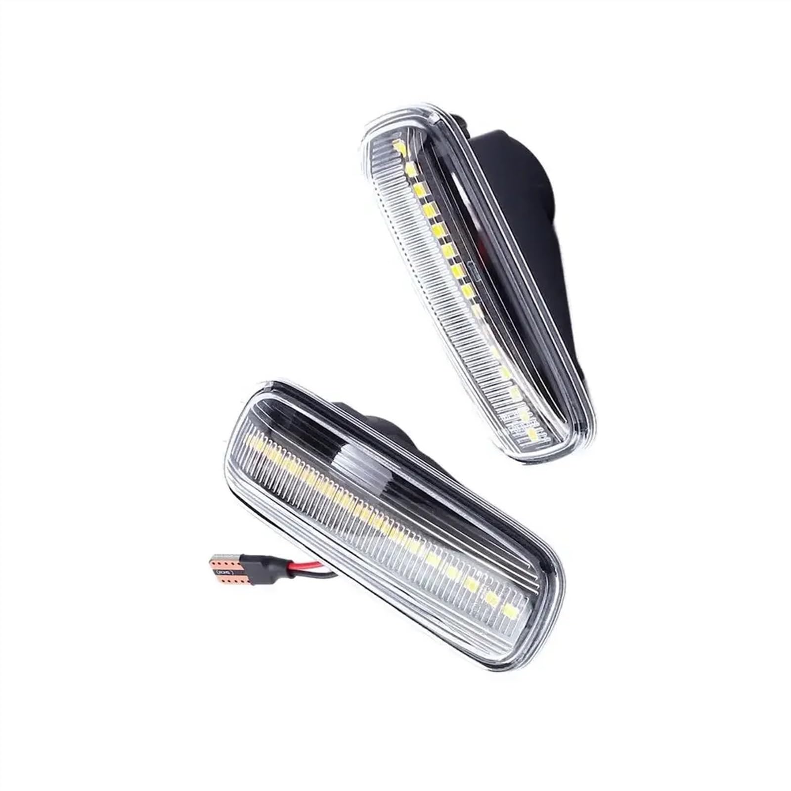 AXCDEVFC Rückspiegel Blinker Licht Kompatibel Mit Für Fließheck Für Limousine 1995 1996 1997 1998 1999 Für Prelude 1992-2001 Dynamische Blinkerlampe Linse Seitenmarkierungsleuchte(Crystal Type) von AXCDEVFC