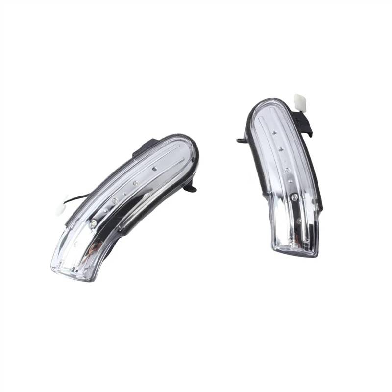 AXCDEVFC Rückspiegel Blinker Licht Kompatibel Mit Mercedes Für Benz Für SLK-Klasse R171 W171 2003-2008 Rückspiegel Dynamische Sequentielle Blinker-Signalleuchte A1718200321(Crystal) von AXCDEVFC