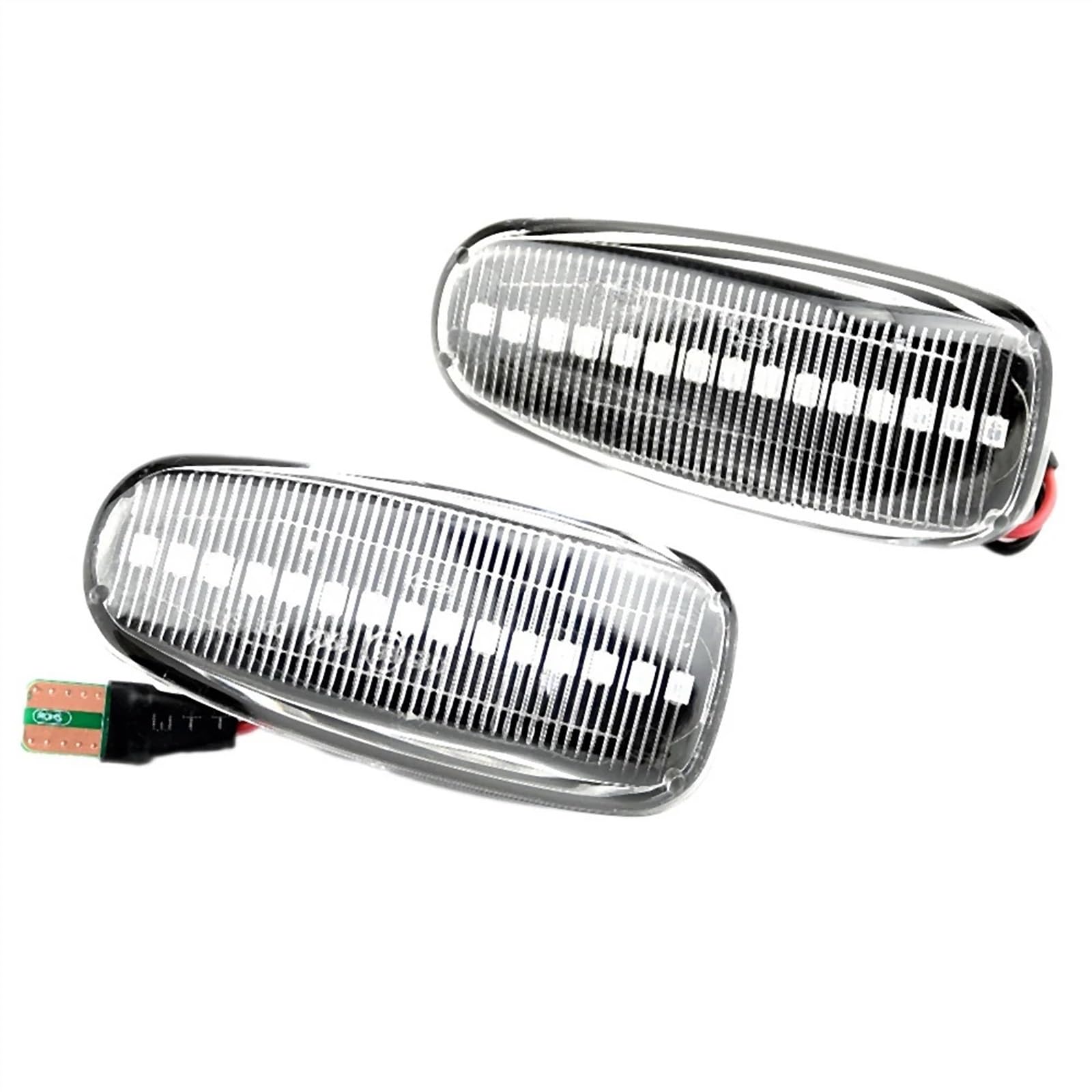 AXCDEVFC Rückspiegel Blinker Licht Kompatibel Mit Mercedes Für Benz Für W210 W202 W208 R170 Für Vito W638 Weißes Auto Dynamische Seitenmarkierungssignalleuchte Blinkerleuchte von AXCDEVFC