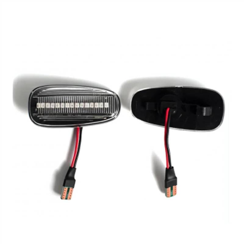 AXCDEVFC Rückspiegel Blinker Licht Kompatibel Mit Opel Für Zafira A 1999-2005 Für Astra G 1998 1999 2000 2005 Dynamisches Blinker-Seitenmarkierungslicht Sequentielles Blinkerlicht(Crystal Type) von AXCDEVFC