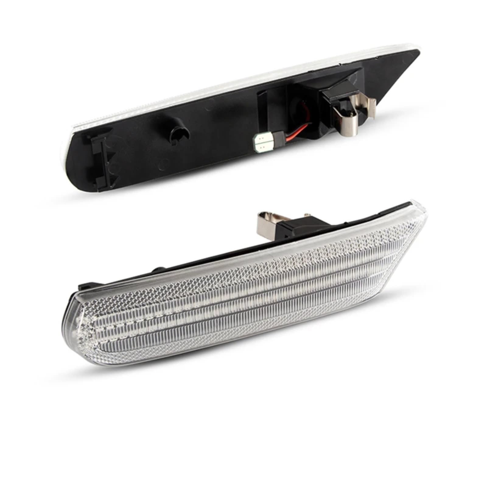 AXCDEVFC Rückspiegel Blinker Licht Kompatibel Mit Porsche Für Boxster 986 996 911 Für Carrera Für Turbo Für Targa GT2 GT3 Blinkerlampen Auto-Styling Dynamische Seitenmarkierungsleuchten(Silver) von AXCDEVFC