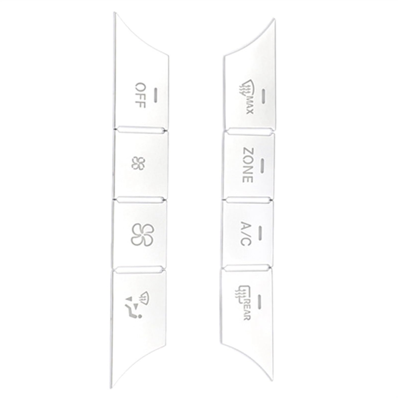 AXCDEVFC Switch Knopf Aufkleber Kompatibel Mit Benz Für GLK Class 2012 2013 2014 2015 Abdeckung Für AC-Armaturenbretttasten Abdeckung Für Medienlautstärketasten Ersatz des Innenaufklebers von AXCDEVFC