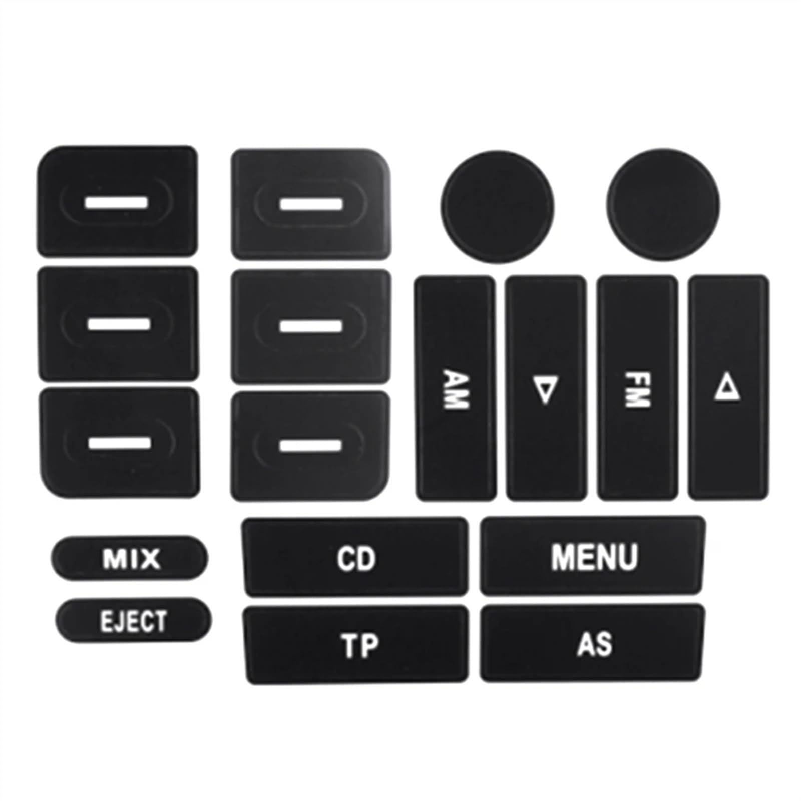 AXCDEVFC Switch Knopf Aufkleber Kompatibel Mit VW Für Golf, Reparaturaufkleber Für Audiotasten, Multifunktionstastenaufkleber, Reparaturset Für Armaturenbretttasten, Autoinnenraumaufkleber von AXCDEVFC