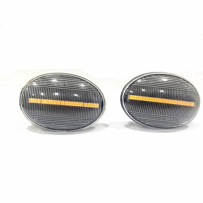 Rückspiegel Blinker Licht Kompatibel Mit Für Mini Für Cooper Für R50 Für R53 R52 2002 2003 2004 2005-2008 Auto-Seitenmarkierungs-Blinkerleuchte Kotflügel-Seitenlicht-Kontrollleuchte(Transparent) von AXCDEVFC