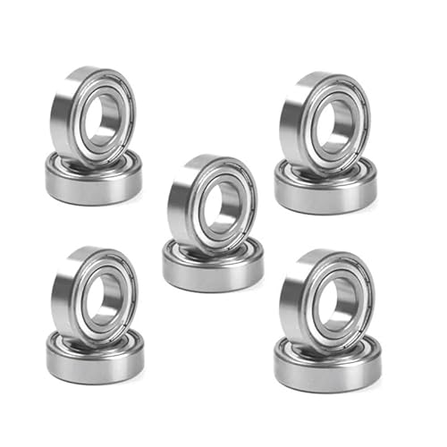 10Pcs/Lot 603-699 Miniature Deep Groove Ball Bearing 604 605 606 608 623 624 626 628 686 687 688 692 697 696 ZZ 2RS 2Z Bearings AXHNGUQB(ZZ,ABEC 3_697-7X17X5MM) von AXHNGUQB