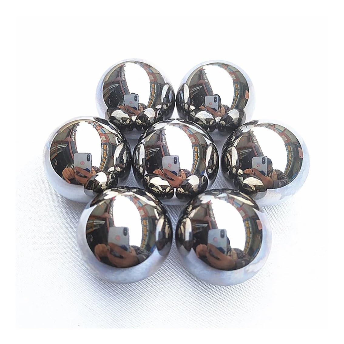 1Pcs GCR15 Solid Bearing Steel Ball Dia 31mm 31.5mm 33.338mm 38mm-50mm High Precision Smooth Ball AXHNGUQB(44.45mm) von AXHNGUQB