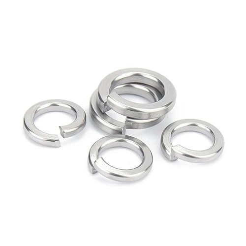 2/5/10/50/100pcs GB93 A2 304 Stainless Steel Spring Split Lock Washer Elastic Gasket M1.6 M2 M2.5 M3 M4 M5 M6 M8 M10 M12 M16 M24 AXHNGUQB(100pcs M2) von AXHNGUQB