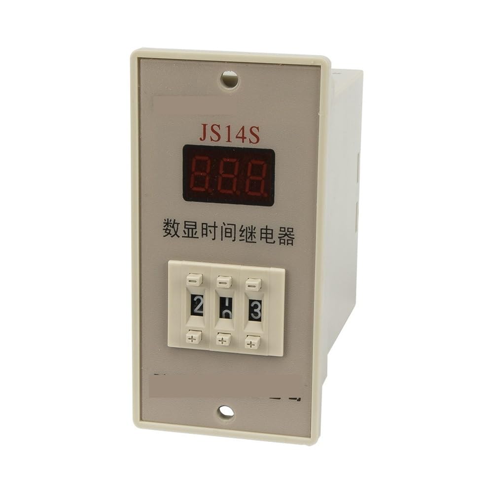 JS14S-3 AC/DC 100-240V on-delay DPDT time relay JS14S 220V 110V delay timer 9.99s 99.9s 999s 999min 9min59s 9h59min 0.01s-999h AXHNGUQB(9min59s) von AXHNGUQB