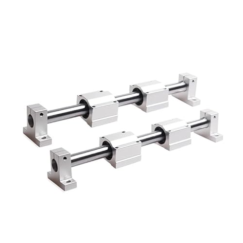 Linear Rail 12mm Linear Shaft + Linear Bearing Housing SCS12UU + Linear Rail Clamp SK12 for DIY CNC Routers Mills Lathes AXHNGUQB(SCS20UU,800mm) von AXHNGUQB