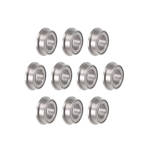 MF104ZZ MF105ZZ MF106ZZ MF115ZZ MF117ZZ / MF126ZZ MF128 MF137 MF148ZZ Miniature Flange Thin Wall Deep Groove Ball Radial Bearing AXHNGUQB(MF128ZZ 8X12X3.5,ABEC 1_2PCS) von AXHNGUQB