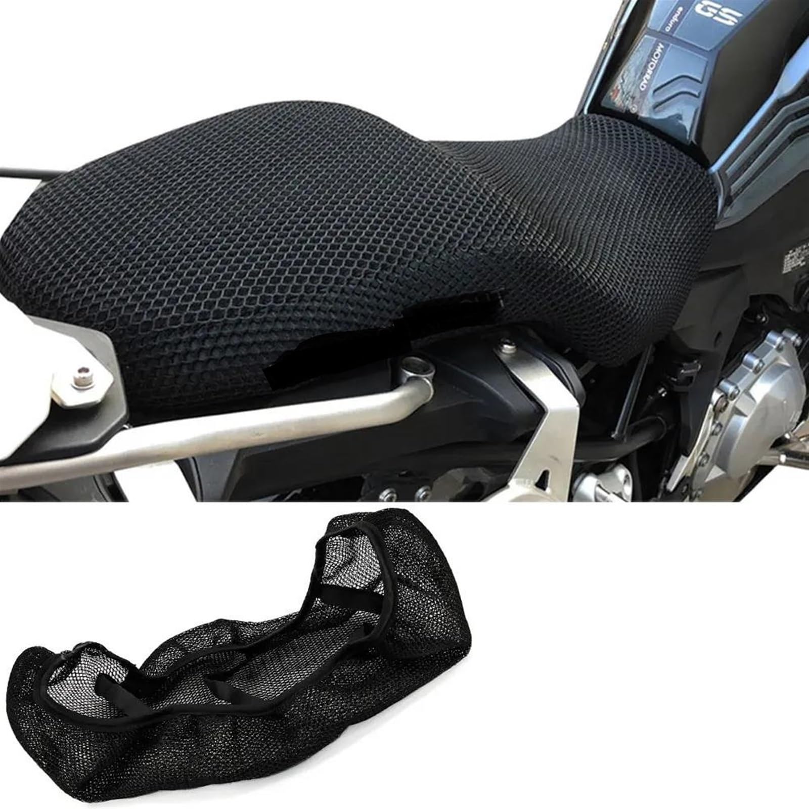 AXIAOLIN Atmungsaktiv Für F850GS F750GS F 850 ​​750 GS 2019 2020 - Anti-Rutsch-Stoffkissen 3D-Mesh-Sitzbezug Motorradzubehör von AXIAOLIN