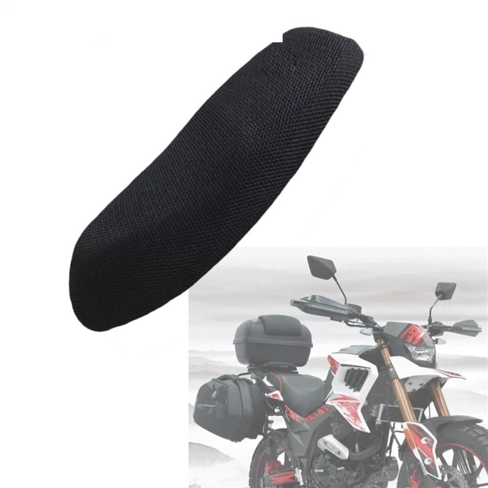 AXIAOLIN Atmungsaktiv Motorrad 3D Atmungsaktive Mesh Schutz Kissen Sitz Abdeckung Für Fuego Tekken 250 YG250-2X Stoff Sattel Sitz Abdeckung von AXIAOLIN