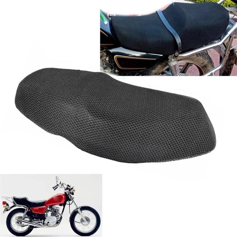 AXIAOLIN Atmungsaktiv Motorrad 3D Atmungsaktive Sonnenschutz Mesh Schutz Kissen Für CM125 cm 125 Nylon Stoff Sattel Sitz Abdeckung von AXIAOLIN