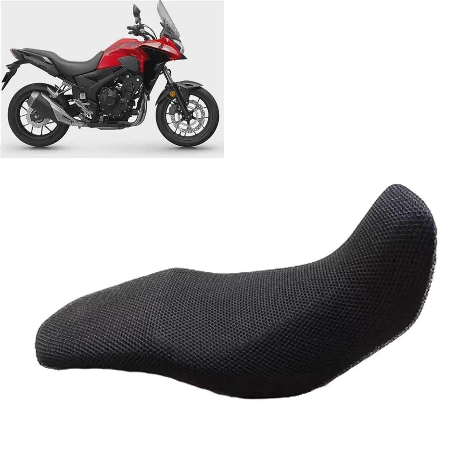 AXIAOLIN Atmungsaktiv Motorrad Mesh Sitzkissenbezug Wärmedämmung Sitzbezug Schutz Für NX400 NX500 Nx400 NX 500 von AXIAOLIN