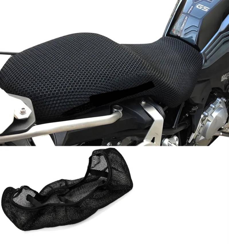 AXIAOLIN Atmungsaktiv Rutschfester Sitzbezug Aus Stoffkissen F 850 ​​750 GS 2019 2020-3D-Mesh-Sitzbezug, Motorradzubehör Für F850GS F750GS von AXIAOLIN